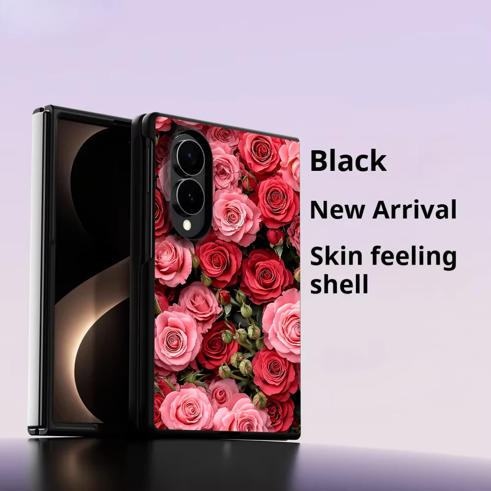 Beautiful Flowers Case for Samsung Galaxy Z Fold 8 ZFold Wide Z Fold8 Wide ZFold8 Luxury Phone Cover