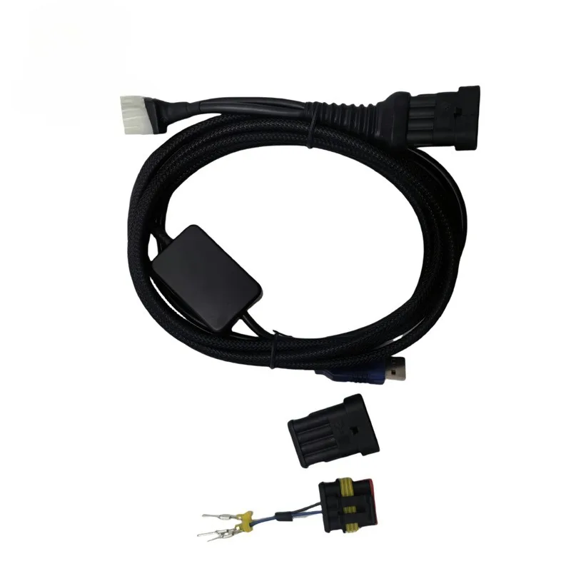 LPG/CNG automotive fuel-to-gas multifunctional data cable comes with multiple debugging connectors for powered car parts.