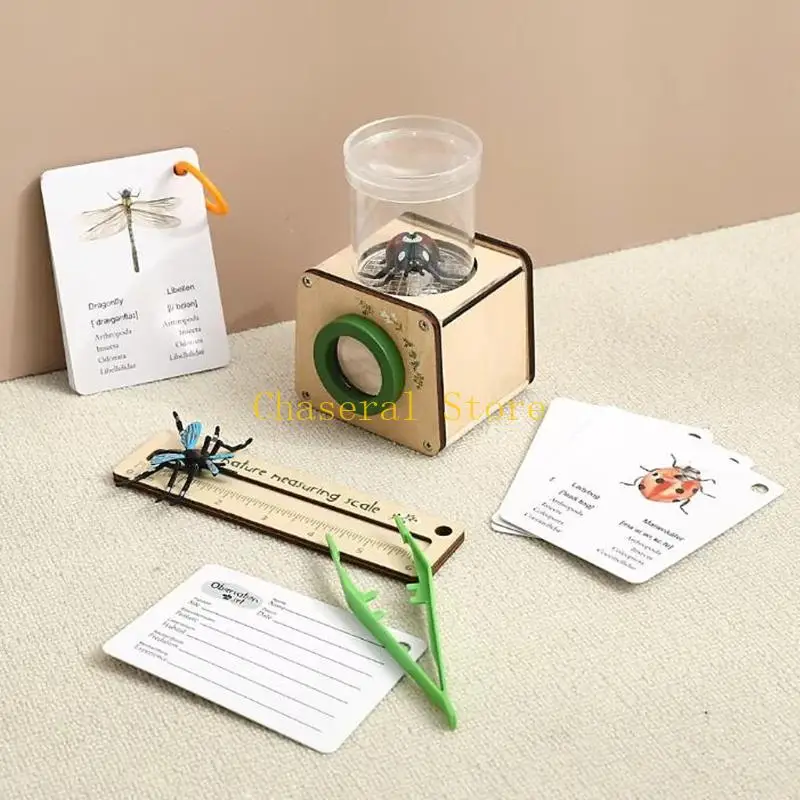 E7CE Insect Catcher Observation Science Education Toy with Magnifiers For Kids Biology Exploring Classroom Teaching Aid