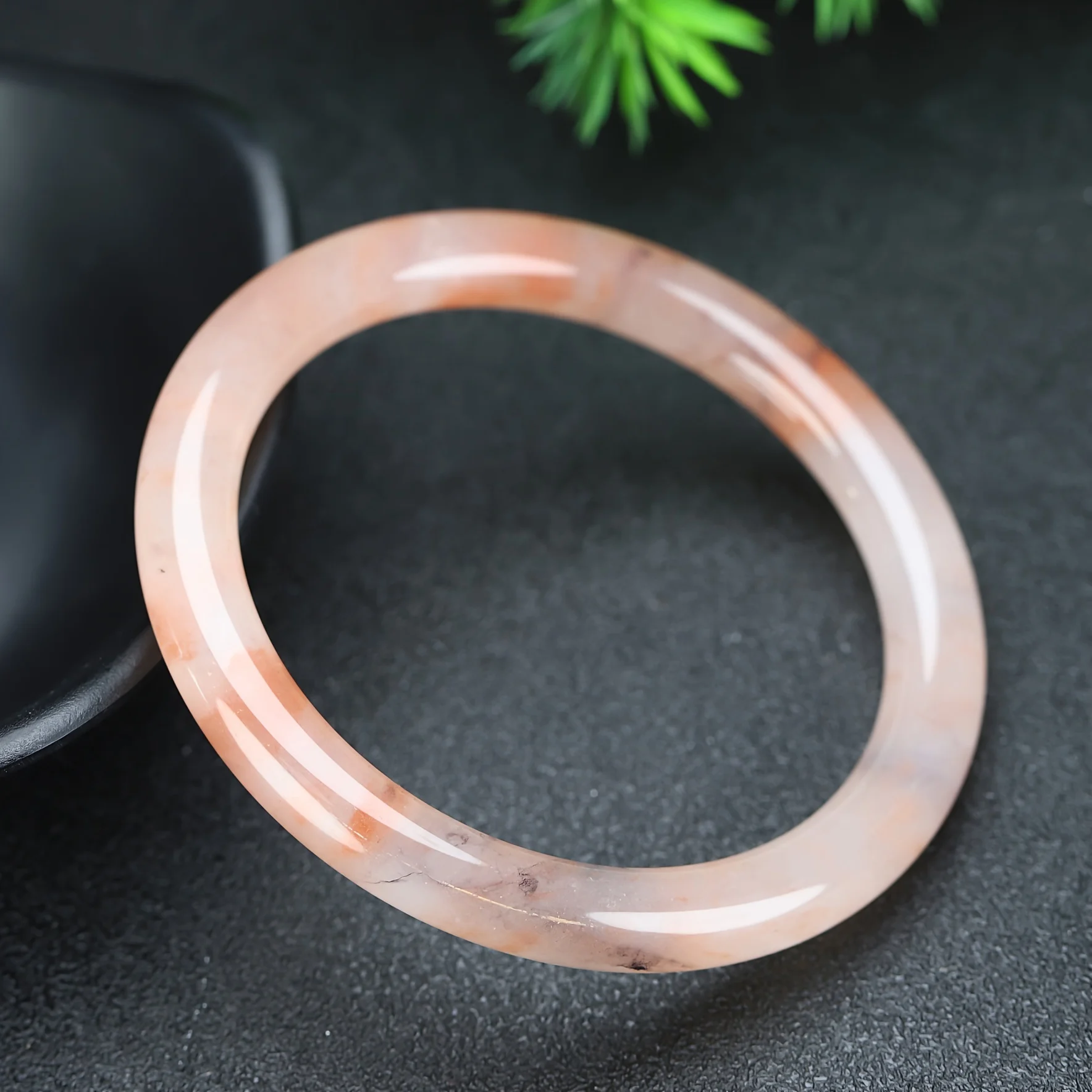 Pulsera ágata natural Fonte sal ágata Pulsera tira delgada Pulsera de belleza Accesorio elegante para hombres y mujeres
