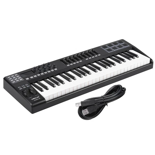 Paquete Edu WORLDE PANDA49 | Teclado MIDI 49 teclas+8RGB | Sistema de enseñanza de música con plataforma cruzada iOS/Android/Win/macOS