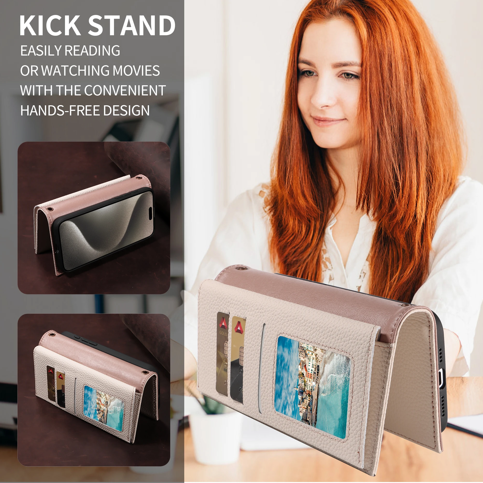 100% جلد طبيعي متعدد الوظائف فتحة للبطاقات غطاء المحفظة لشارب أكوس سينس 9 سينس 8 سينس 7 بيوس المغناطيسي الجلد الوجه جراب هاتف #4