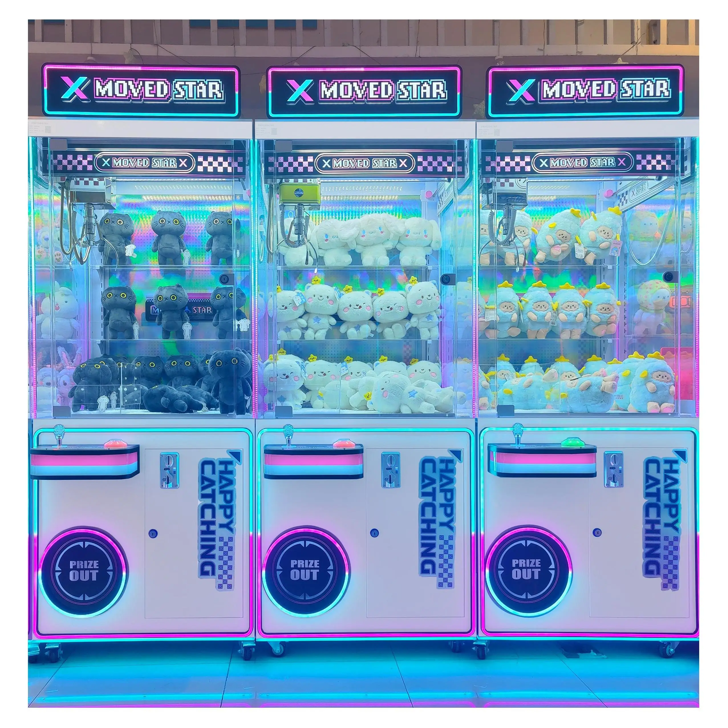 

Neofuns Coin Operated Arcade Game Machine Mini Fairyland Claw Crane Machine Prize Vending Game Doll Machine for Sales