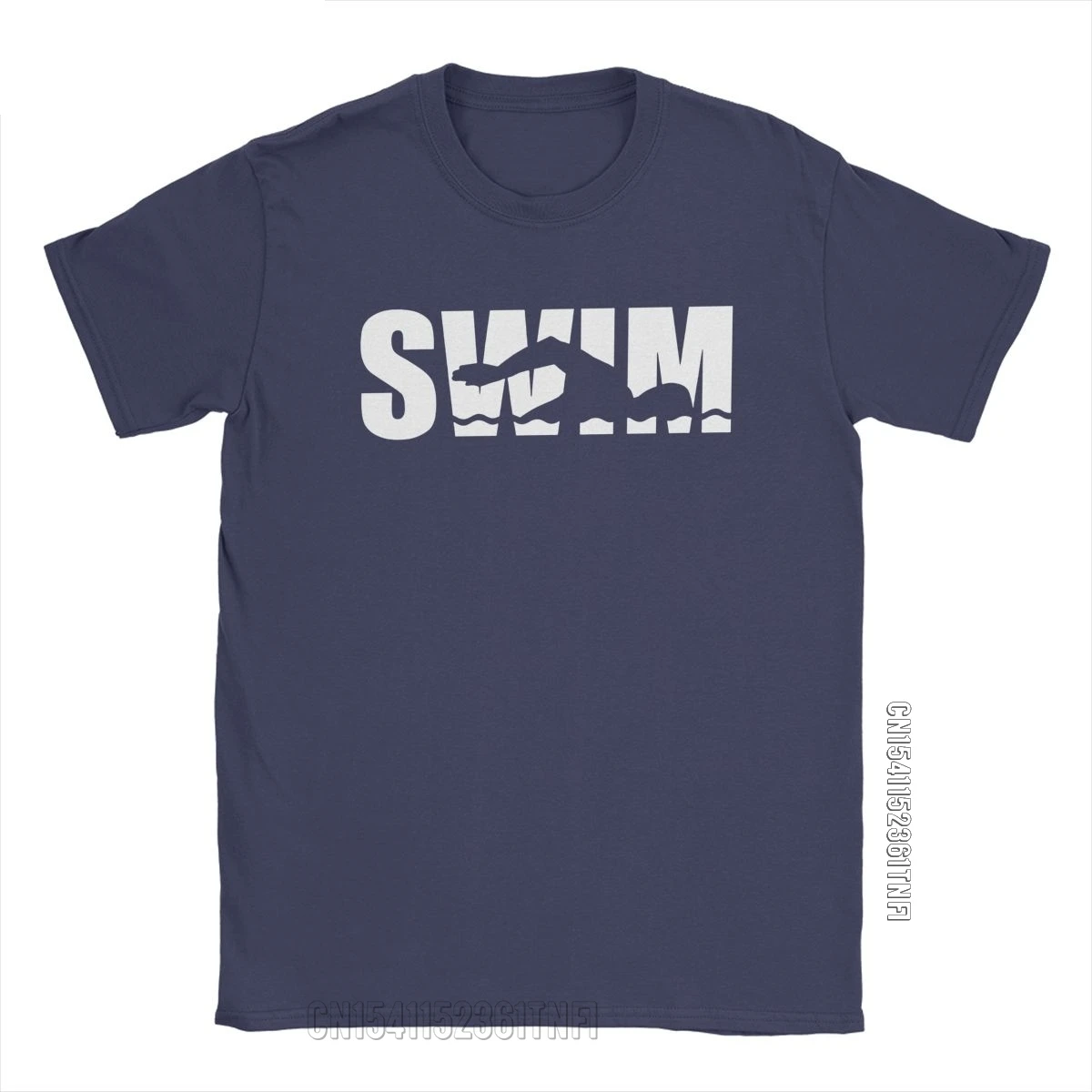 Swim Swimmin Water Sports T-Shirt Men Novelty Cotton Tees Round Neck Classic Short Sleeve T Shirt Original Clothing