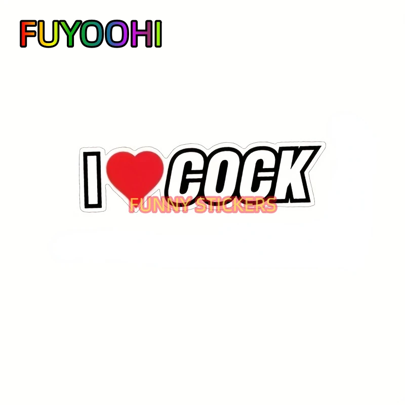 FUYOOHI Farm Owner-I LOVE COCK Car Decal, Motorcycle Decal Gifts, Notebooks, Truck, Fun Decals, And Tumbler Stickers