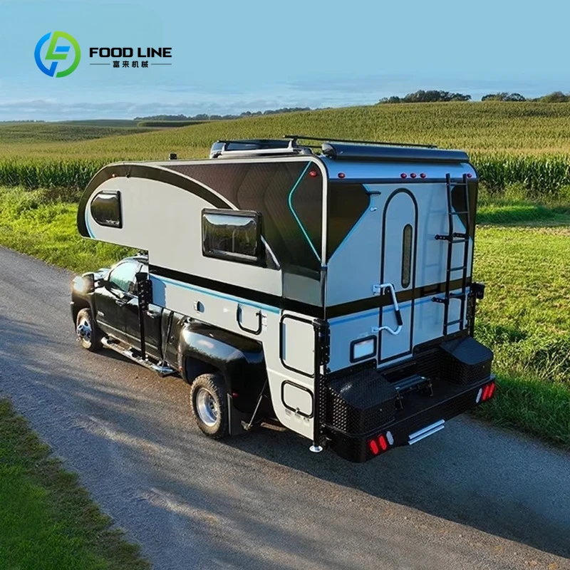 Customized Pickup Canopy Camper Truck Camper for International caravan Truck 4x4 Pickup Truck Camper With Roof Top Tent