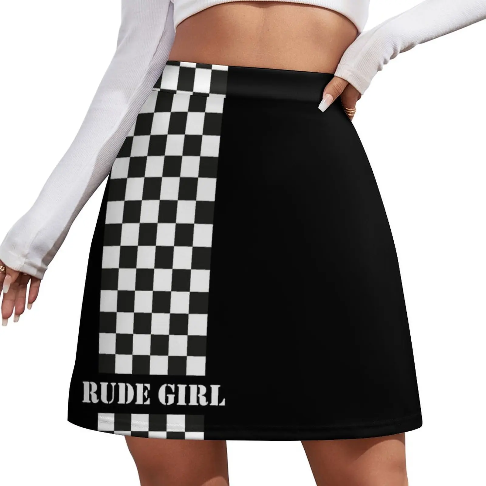 

Rude Girl - Two Tone Mini Skirt Women's summer skirt Women's summer dress rave outfits for women