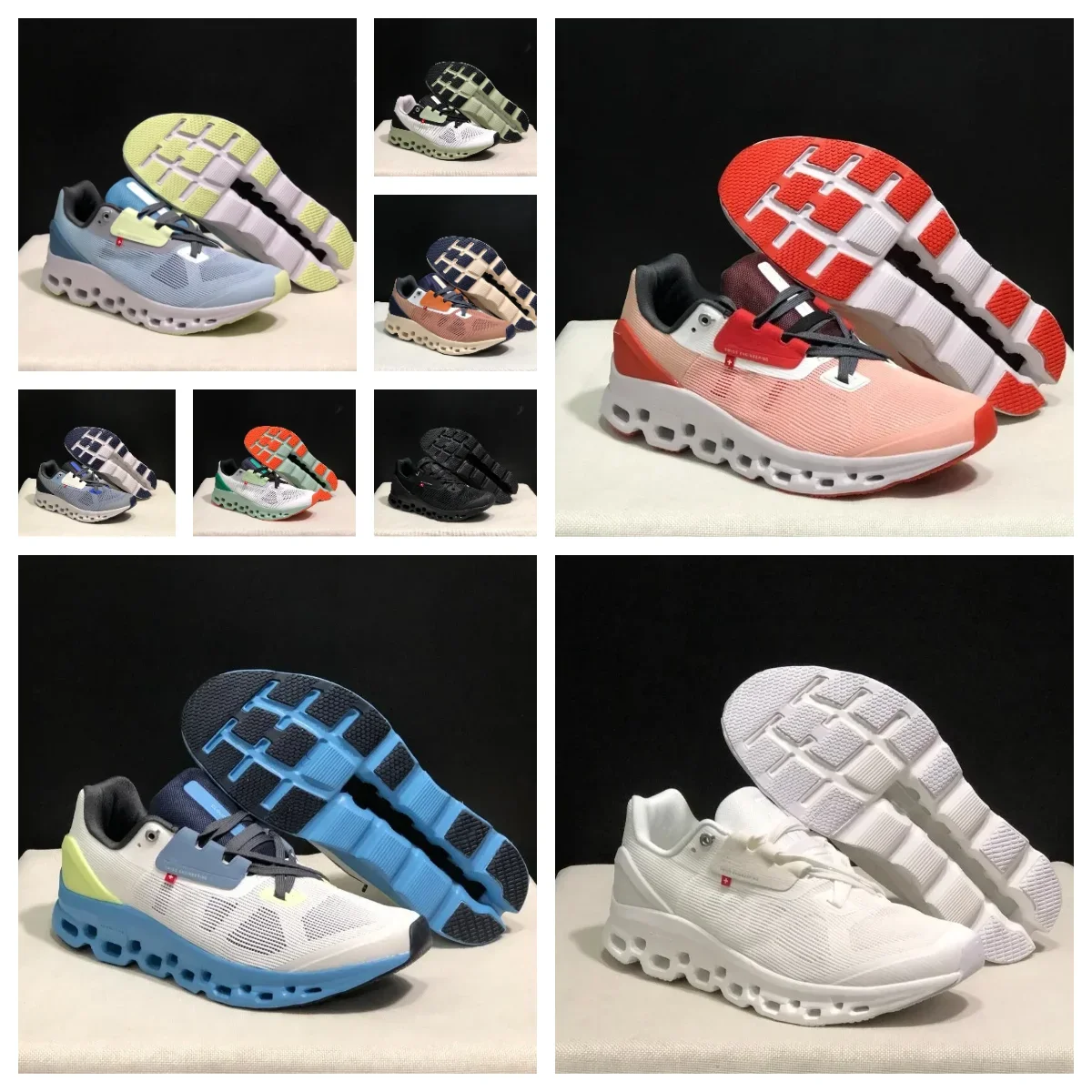 Tênis de corrida com almofada máxima premium masculino feminino leve conforto tênis Cloudstratus mais recente 54-63 ezis seohs EM execução