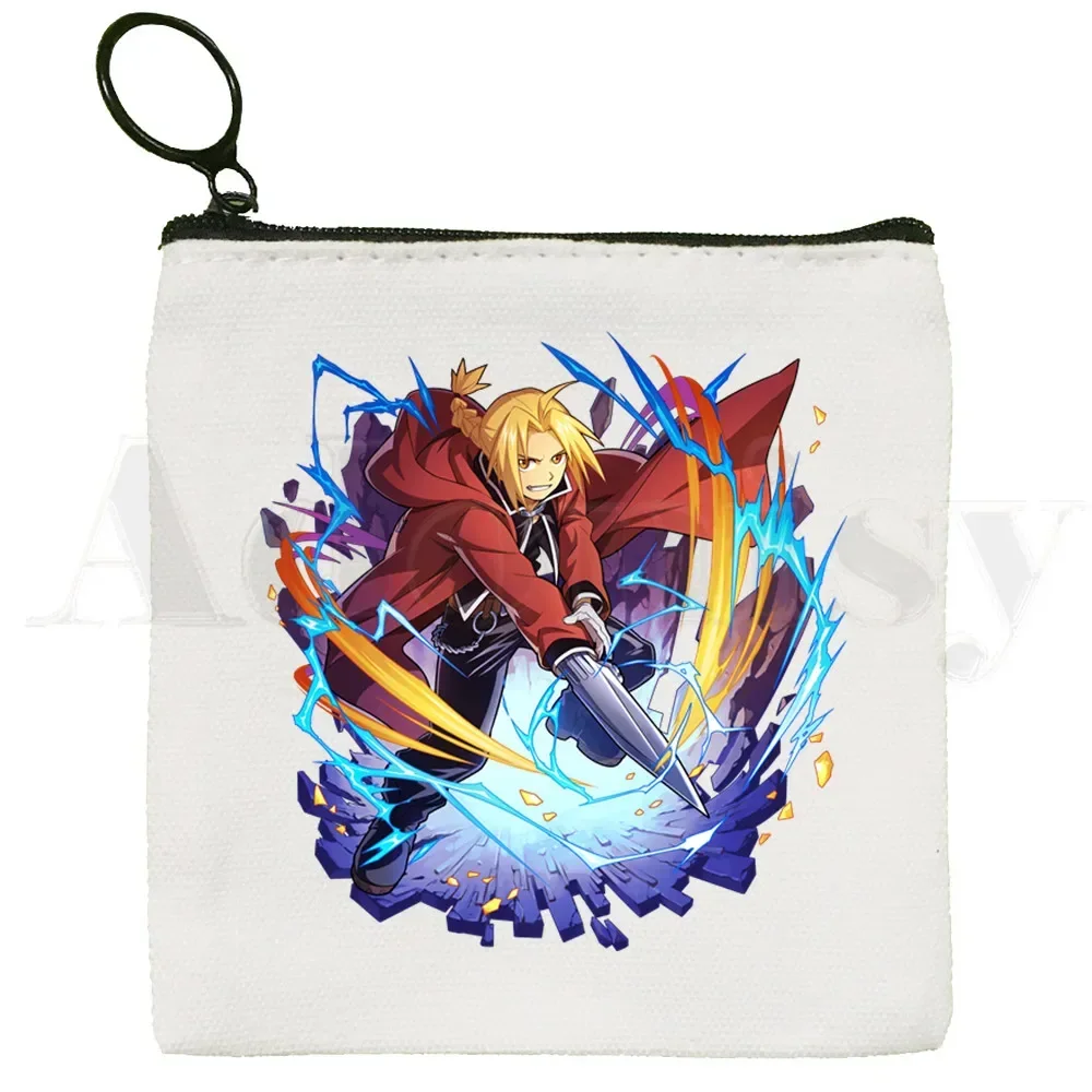 Fullmetal Alchemist Brothers Alchemist Brothers Graphic dompet koin ฮาราจูกุกระเป๋าคลัทช์ขนาดเล็กสำหรับผู้หญิงกระเป๋าคลัทช์ dompet koin แคนวาสสุดน่ารัก