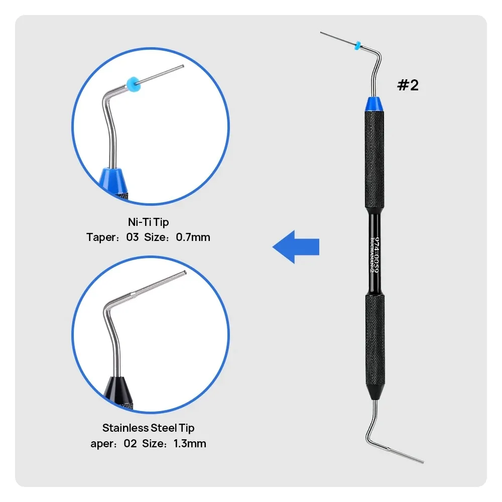 

1PC Dental Endo Hand Plugger Fill Instrument NITI Tip #0 #1 #2 Dentist Dentistry Tools