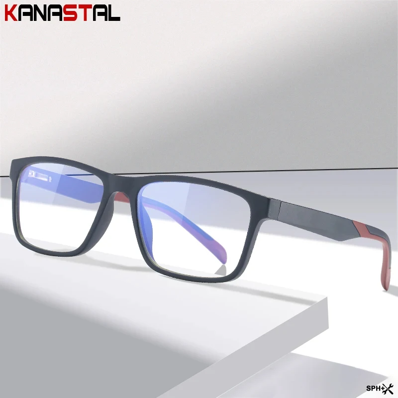 Men Women Reading Glasses Prescription Opitcal Lenses Presbyopic Myopia Eyewear TR90 Blue Light Blocking Eyeglasses Frame