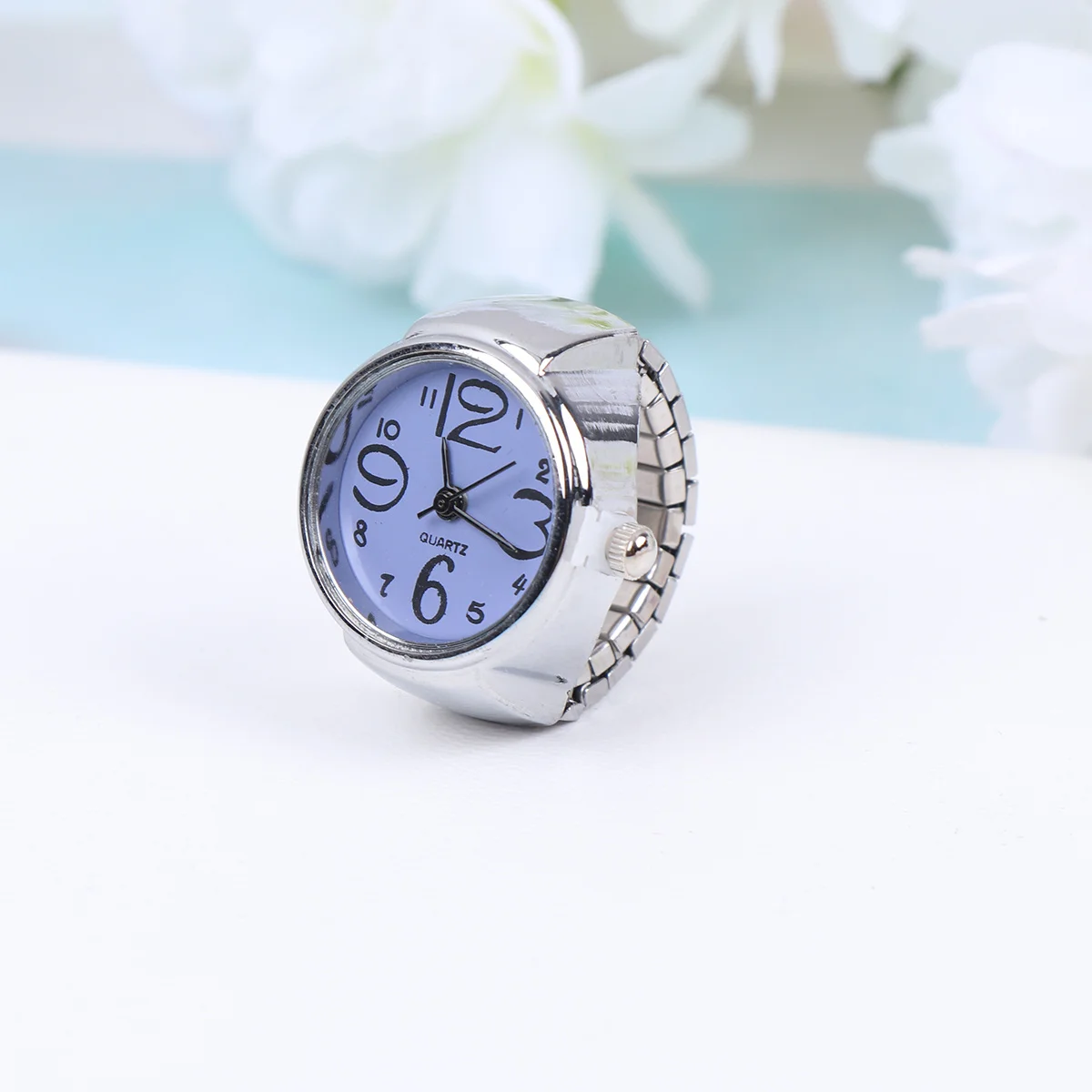 2Pcs Ring Watches for Fashion Useful Set Brighten Daily Look Employee Benefits Gift Idea Multi Occasions Use