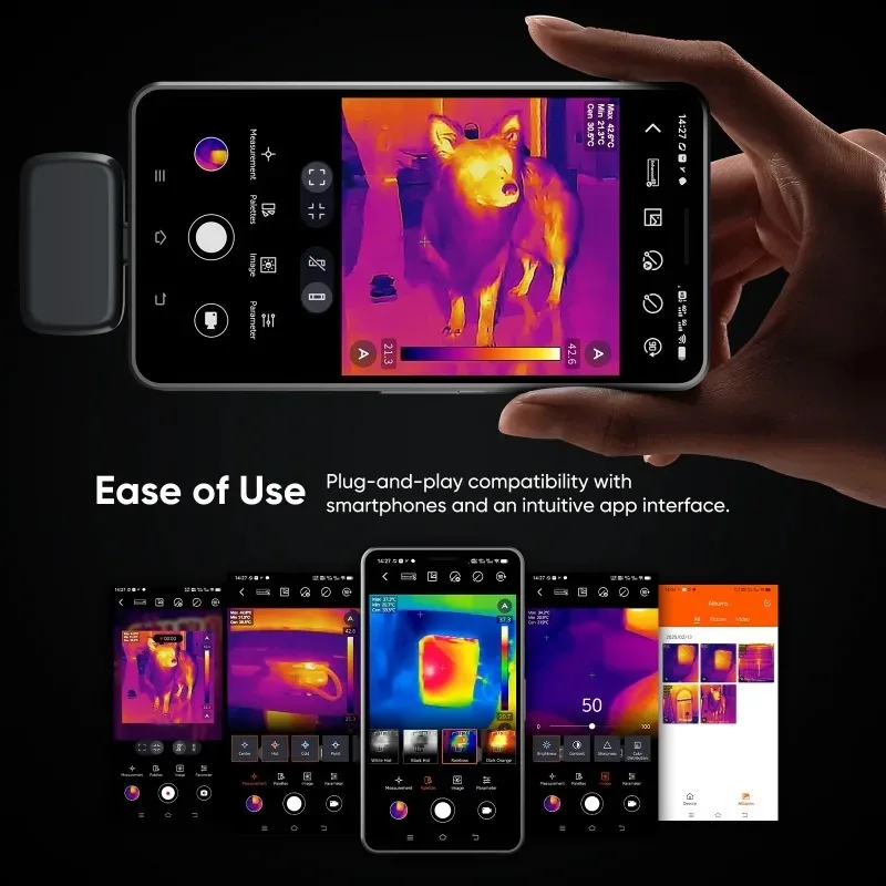 GW192A Thermal Imaging Cam-era Electronics Thermal Cam-era Repair, for Android Type-C IOS Lightning Phone Mobile Thermal Cam-era - Image 5
