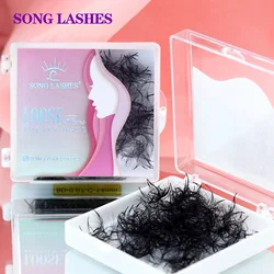 เพลง LASHES 3D To 16D แฟน Sharp Slim แคบ Stem Premade ปริมาณแฟนหลวมบาง Pointy ฐานรัสเซียขนตาส่วนขยาย