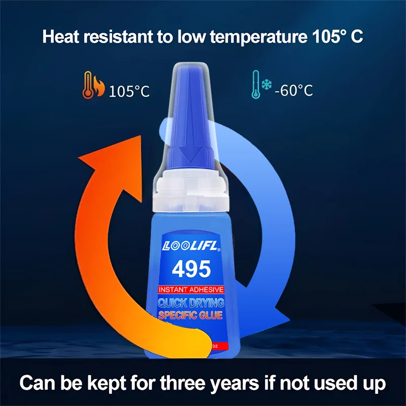 LOOLIFL-Multifunctional strong quick-drying adhesive, suitable for various materials such as footwear, ceramics, plastics, wood, and metal. Transparent and waterproof, it is used as welding glue, craft glue, rhinestone glue, woodworking glue, shoe glue, metal glue, leather glue, PVC glue, ceramic glue, and is ideal for art sewing supplies and handmade tools. Equipped with a dropper for precise dispensing