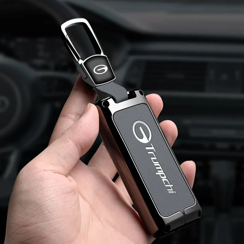 Schutzhülle für Autoschlüssel, passend für GAC Trumpchi GS7, GS8, GM8, GS5, GA6, GM6, aus Zinklegierung und Leder, zum Schutz des Schlüsselgehäuses, Autozubehör. – Detail 13