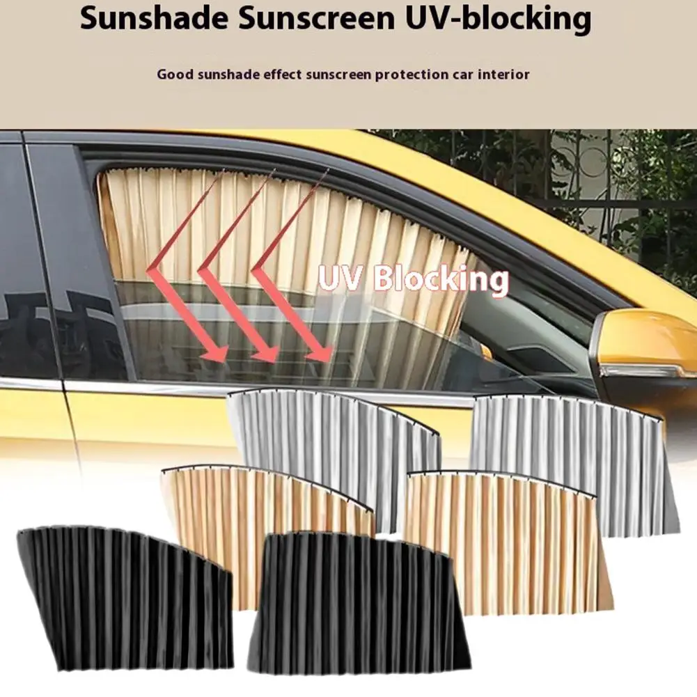 4PCS Magnetic Car Sunshade Window Curtain Auto Window Sun Shade Privacy Sun UV Protection Window Car Interior Accessories - Image 6