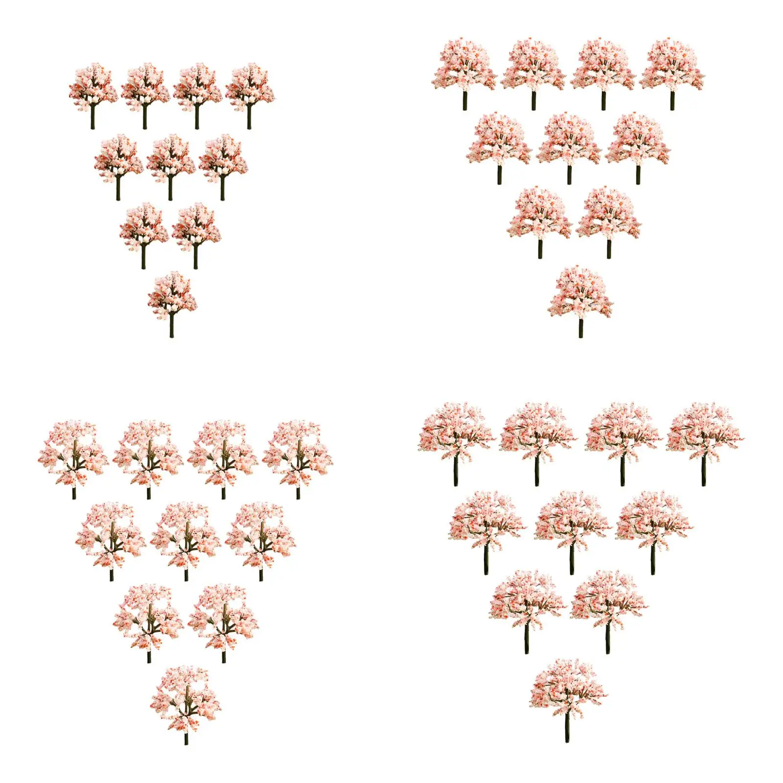 10-delige modelbomen Hobby Gebouw Architectuur Trein Landschap Spoorweg Gesimuleerde kunstbomen Accessoires voor het maken van scènes