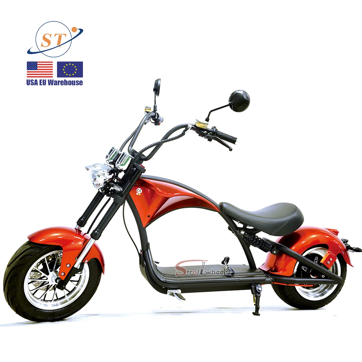 EU Warehouse Scooters CityCoco Chopper M1P Citycoco Two Wide Wheel E Scooter 60V 2000w Electric Scooter EEC COC