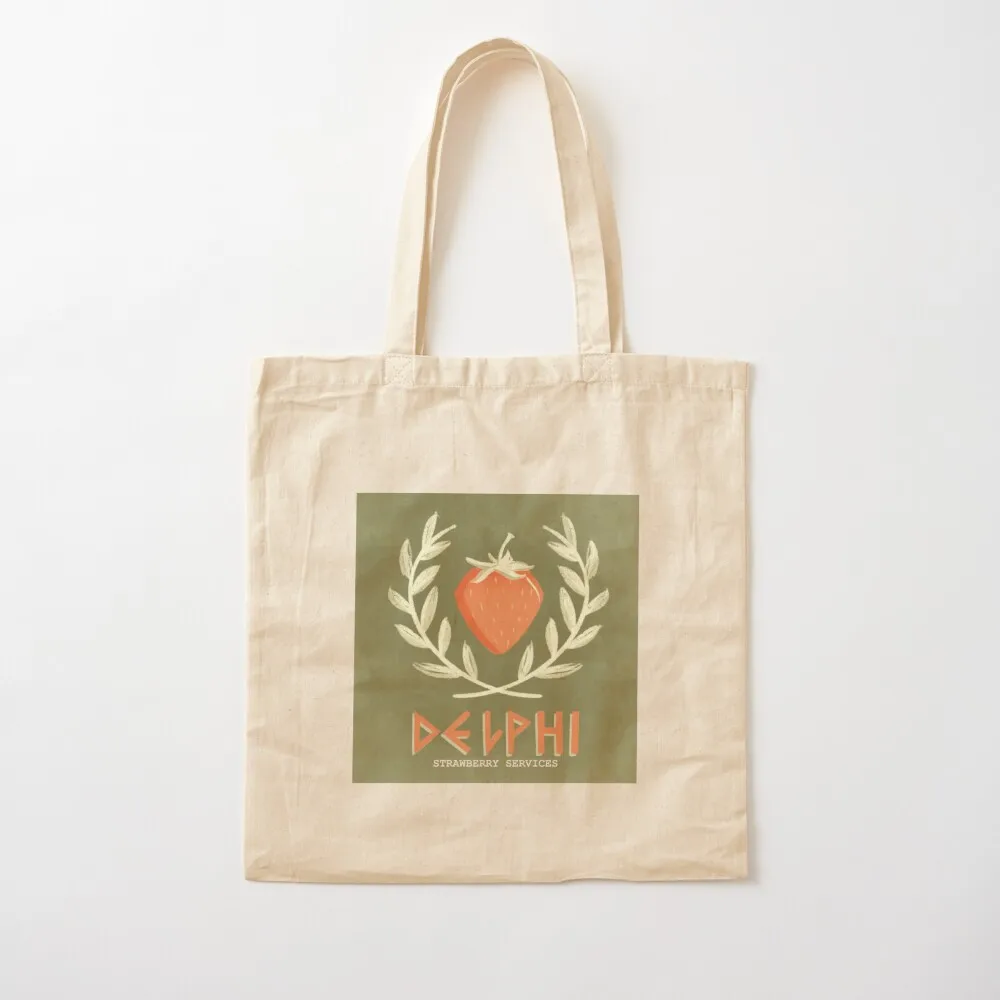 Delphi Strawberry Services Camp Half Bllod Tote Bag shopper bag women custom bags Canvas Tote Bag