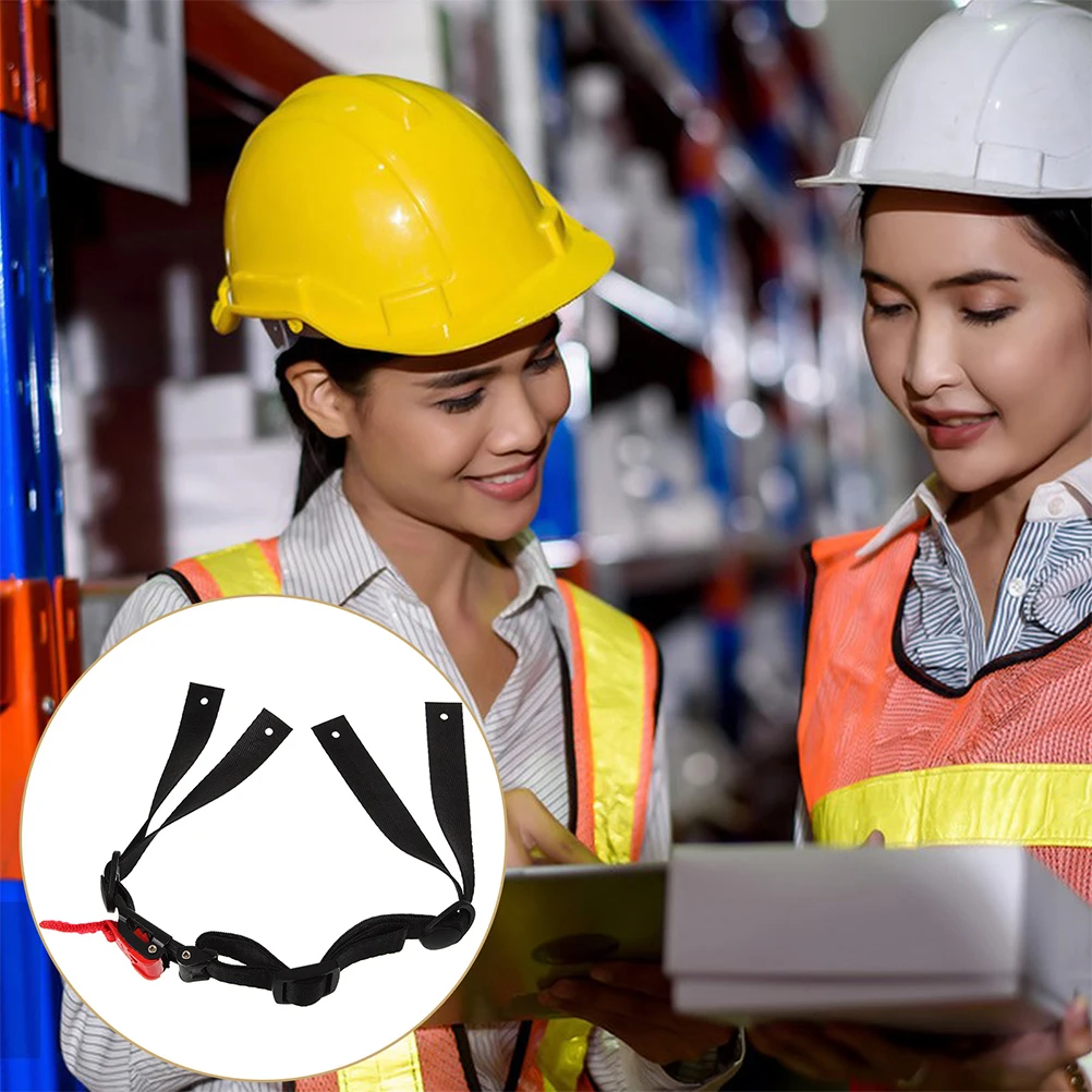 

Universal Hard Hat Chin Strap Fixed Straps Safety Construction Work Outdoor Sports Adjustable Comfort Fit Nylon