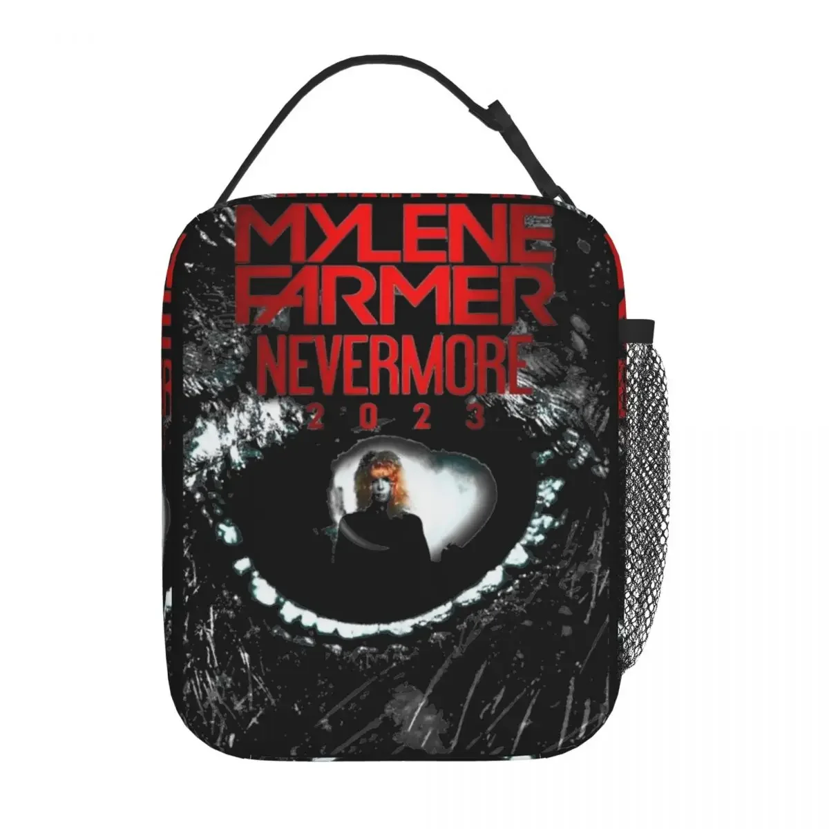 Mylene Farmer 2023 Nevermore Insulated Lunch Bags for Men Women Famous Singer Food Bag Portable Cooler Thermal Lunch Boxes