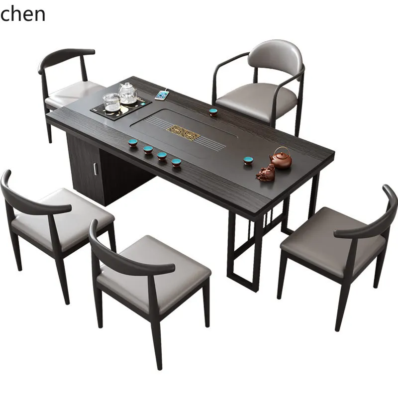 a1 Home Small Tea Table Office Integrated Fully Automatic Tea Brewing Table Modern Simple Tea Table and Chair Set