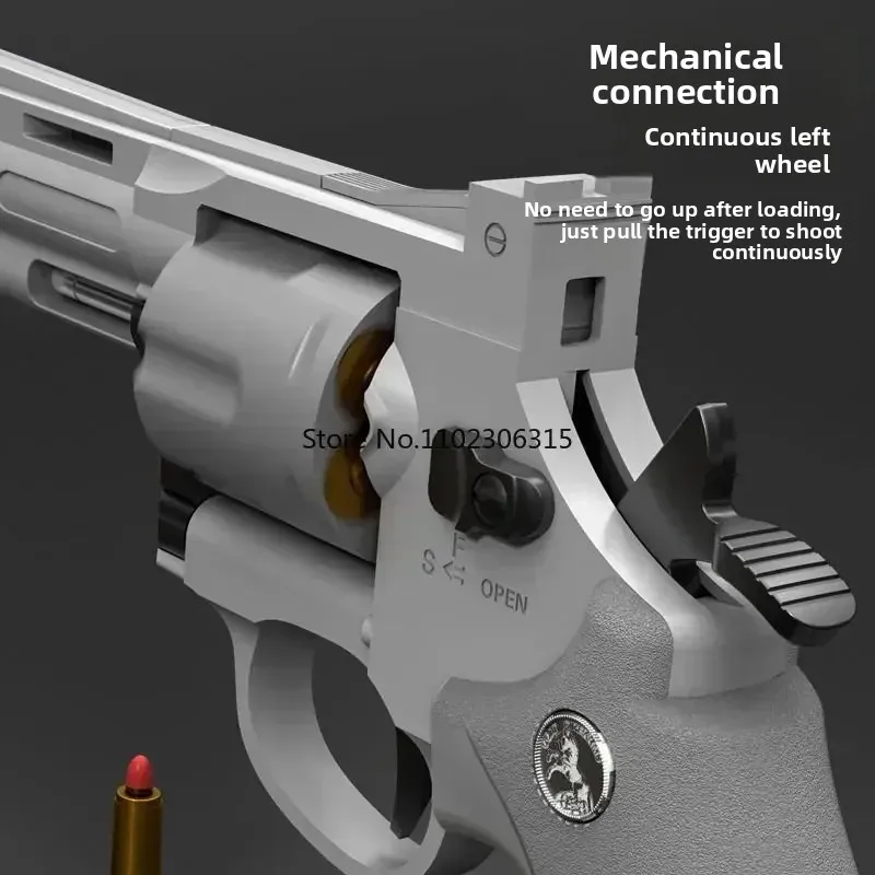 Pistolet ZP5 357 Revolver Ciągły Strzał Miękkie Drgi Zabawka CS Gra Plenerowa Dla Dzieci i Dorosłych