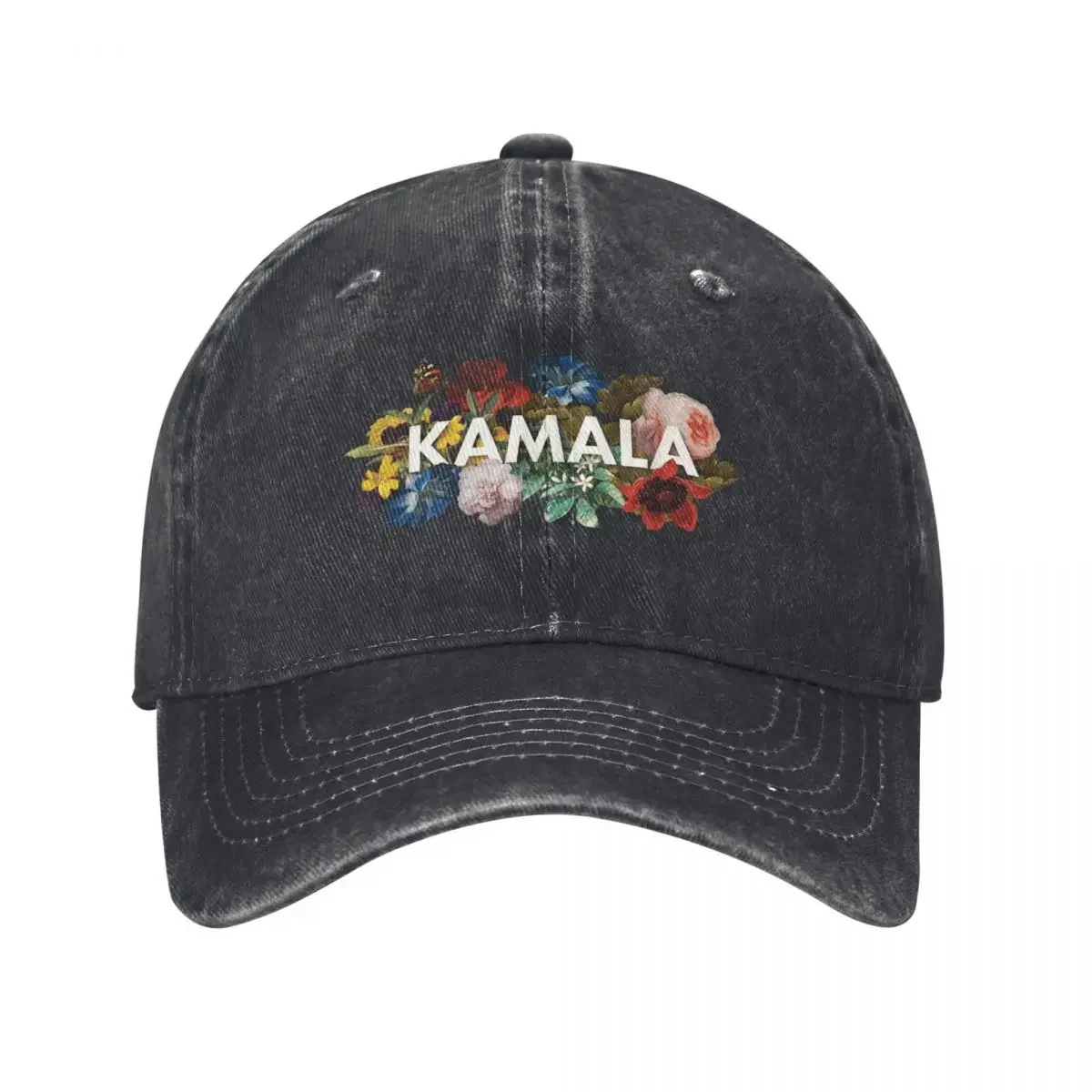 Kamala Harris Vintage Floral Feminine First Female President Baseball Cap Luxury Cap Hat Man For The Sun Mens Hats Women's