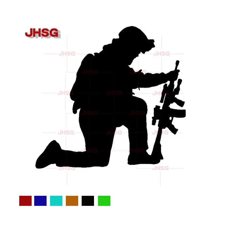 

JHSG Funny Car Stickers Military Soldier Patterns Waterproof Decals Window Stickers Vinyl Decals PVC Hot Selling Customization