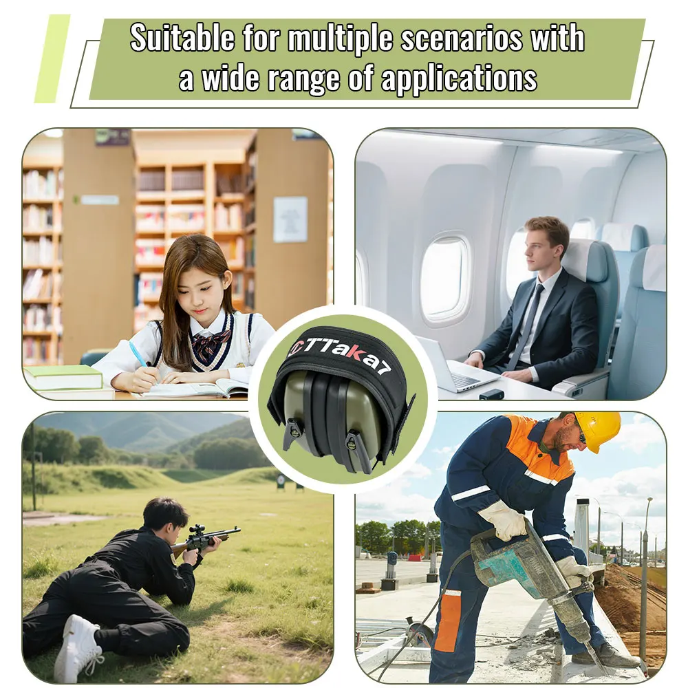 2025 New Outdoors Tactical Hunting Folding Ear Defenders Ear Protector Ear Muff Hearing Protection Soundproof For Shooting