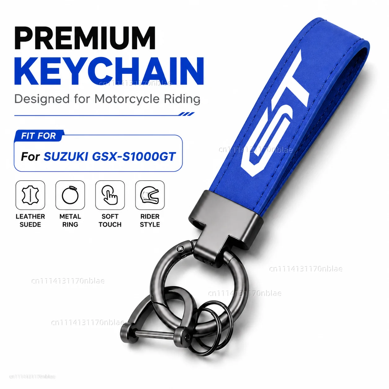 High-Grade Leather Suede Keychain Motorcycle Key Ring For SUZUKI GSX-S1000GT GSXSGT GSXS-GT GSXS1000GT GSX-S Motorbike Key Rider