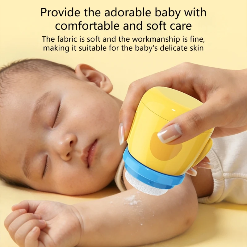 

Portable Baby Powder Puff Box Dustproof Cover for Infant Feeding Storage Travel Essential Multifunctional Use Design 15UB