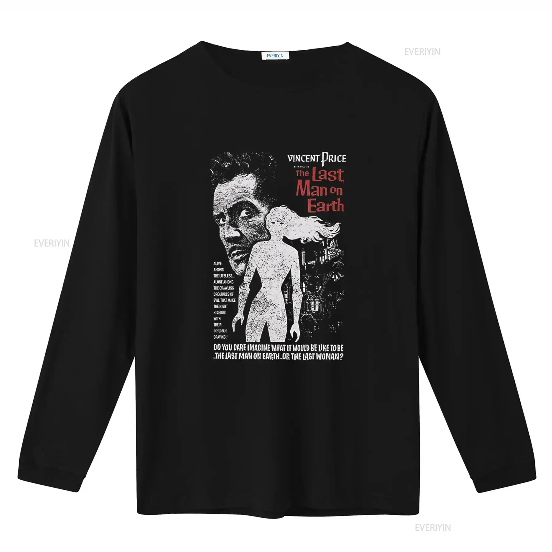 Vincent Price The Last Man On Earth Movie Poster T Shirt X Large vintage Washed Soft Stretched Versatile homme Comfortable