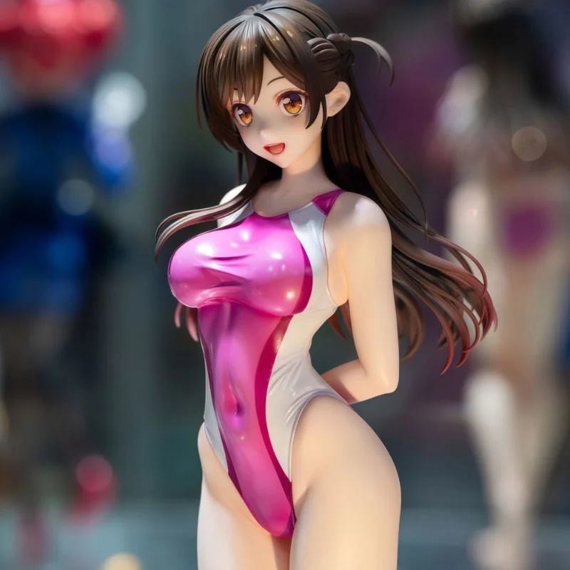 

Rented Girlfriend Shuiyuan Qianhe Competitive Swimsuit Standing Posture Royal House Handmade Anime Model Collect Gift