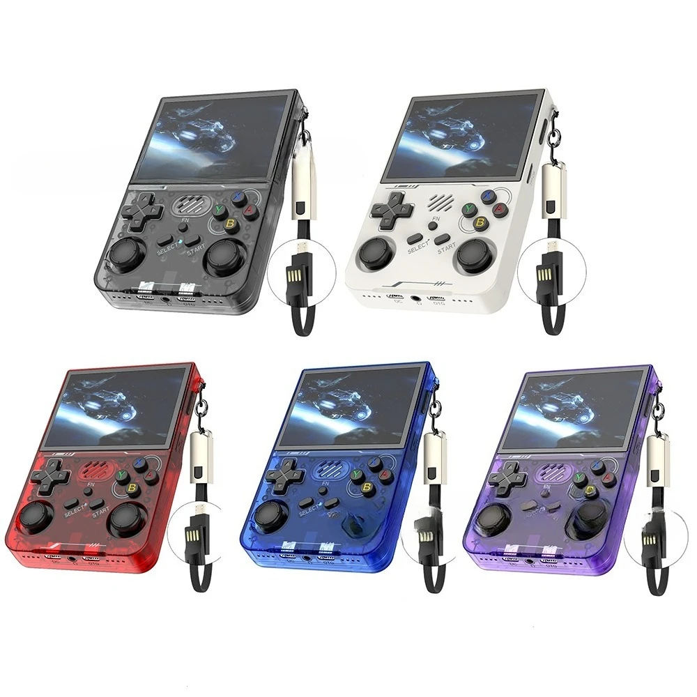 R36XX Retro Handheld Game Console 3.5 Inch IPS Screen 20000+Classic Games Open Source Linux System Portable Pocket Video Player