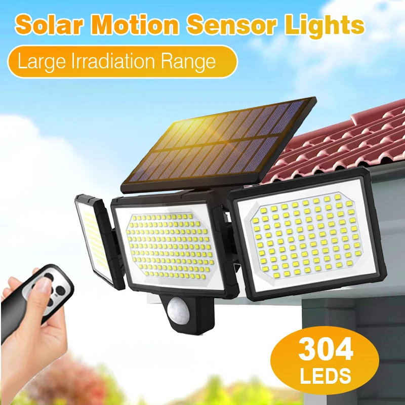 

Solar Lights Outdoor with 3 Modes Motion Sensor Super Bright Wall Lamp IP65 Waterproof Street Light for Garden Yard Path Garage