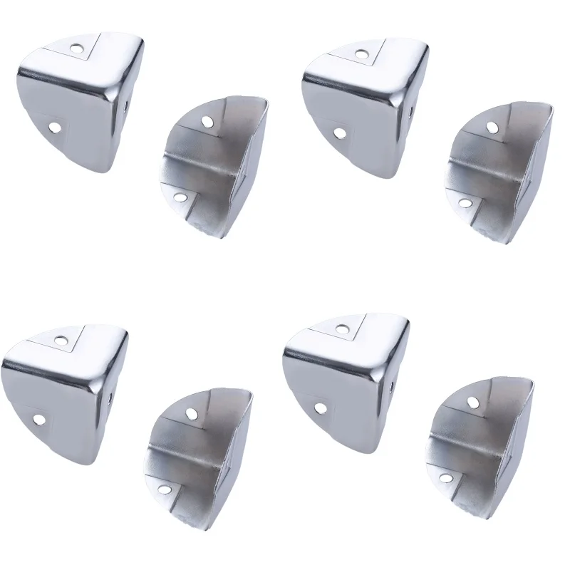 8pcs/set Iron Corner Flight Metal Support Brackets Aviation Bag Wood Case Jewel Box Cabinet Edge Corner Protectors Cover 35*35mm