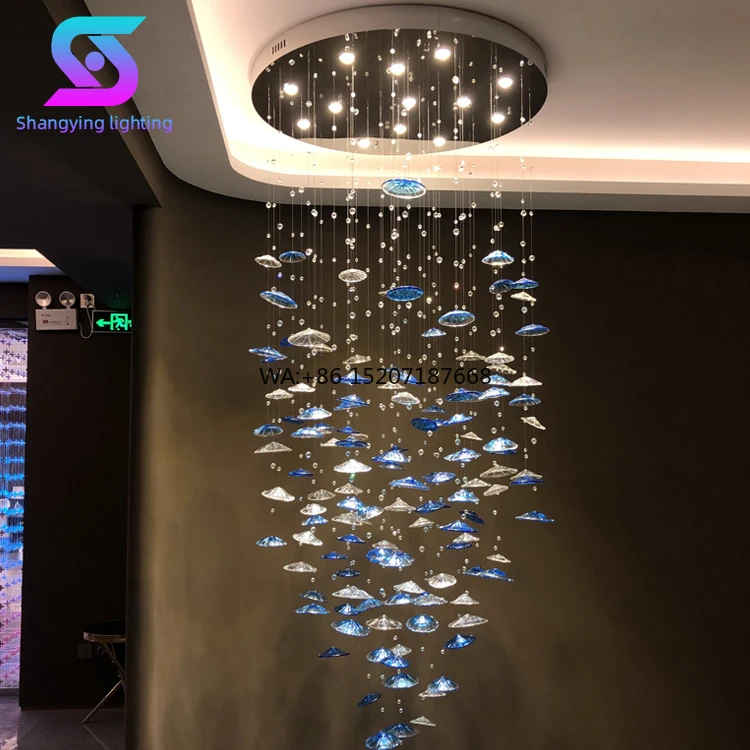 

Современная роскошная хрустальная люстра с регулируемой высотой, большой овальный стеклянный подвесной светильник, дизайн из нержавеющей стали для домашнего интерьера, виллы