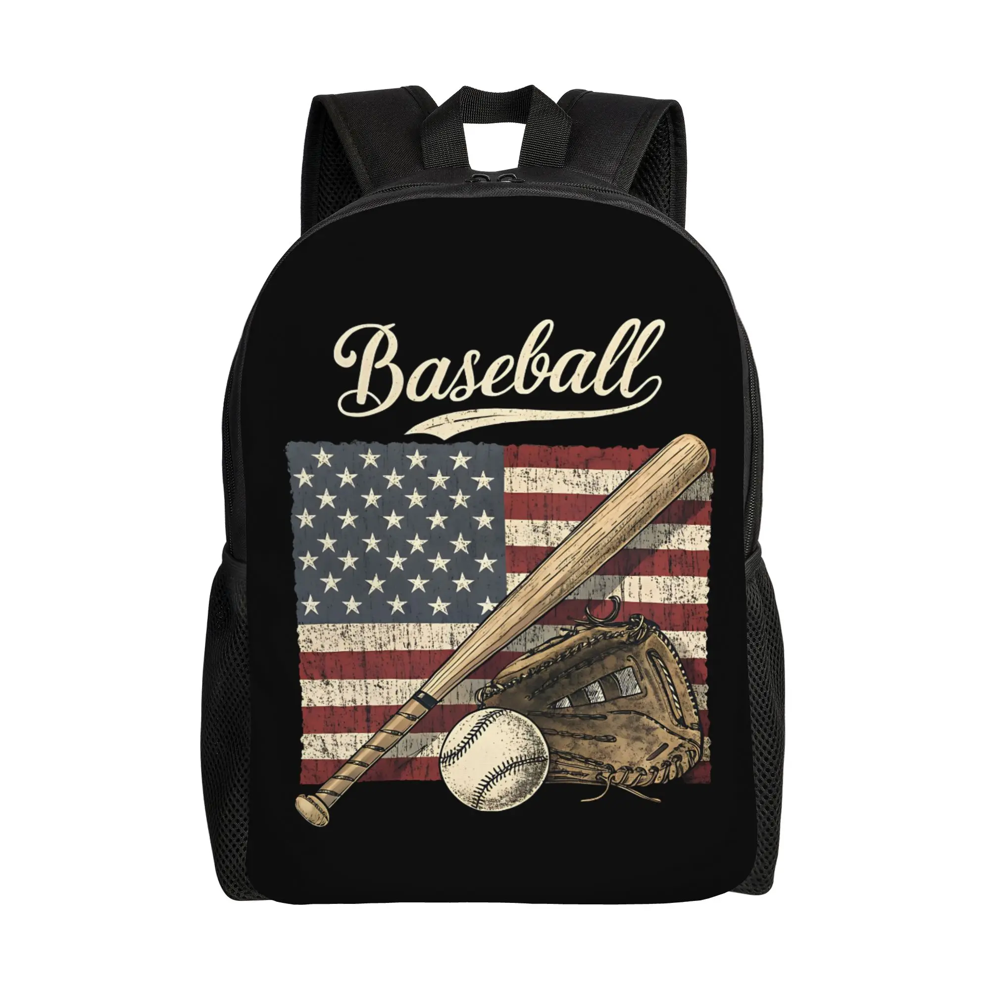 

fashion backpacks everyone love baseball Daypack mochila Good Quality Campus Retro Washable Rucksack