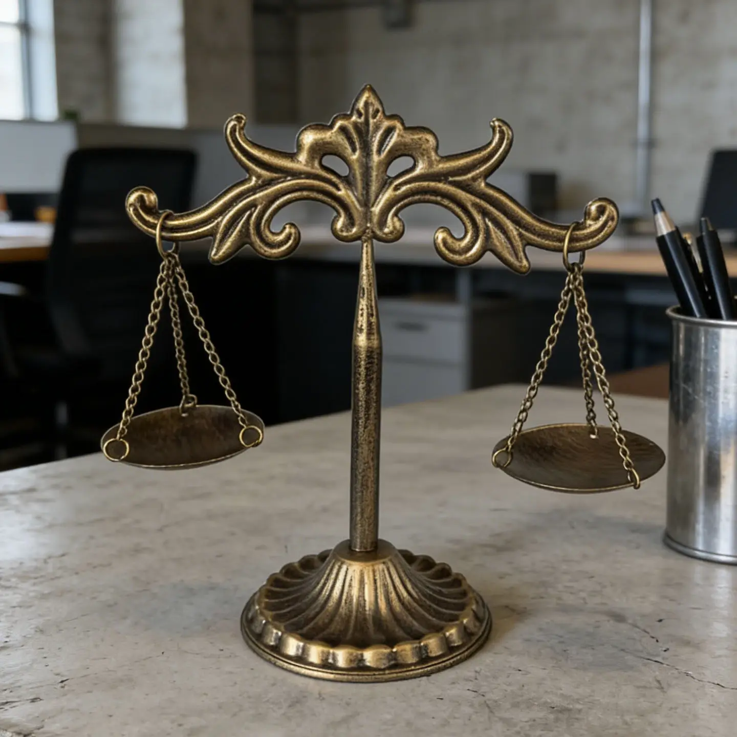 Waagen-Ornament, Vintage-Dekoration, Metall-Geschenk für Richter, Schreibtisch-Accessoires, Dekoration für Anwaltszimmer – Detail 14