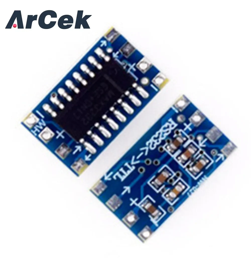 10PCS/LOT Mini MAX3232 RS232 to TTL Serial Port Leavel Converter Brush Module Connector MAX232 Flashing Board For Arduino