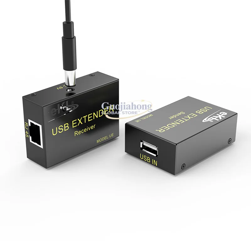 eKL-UE USB extender 60 meters single network cable extension USB to network cable RJ45 port signal amplification upgrade version