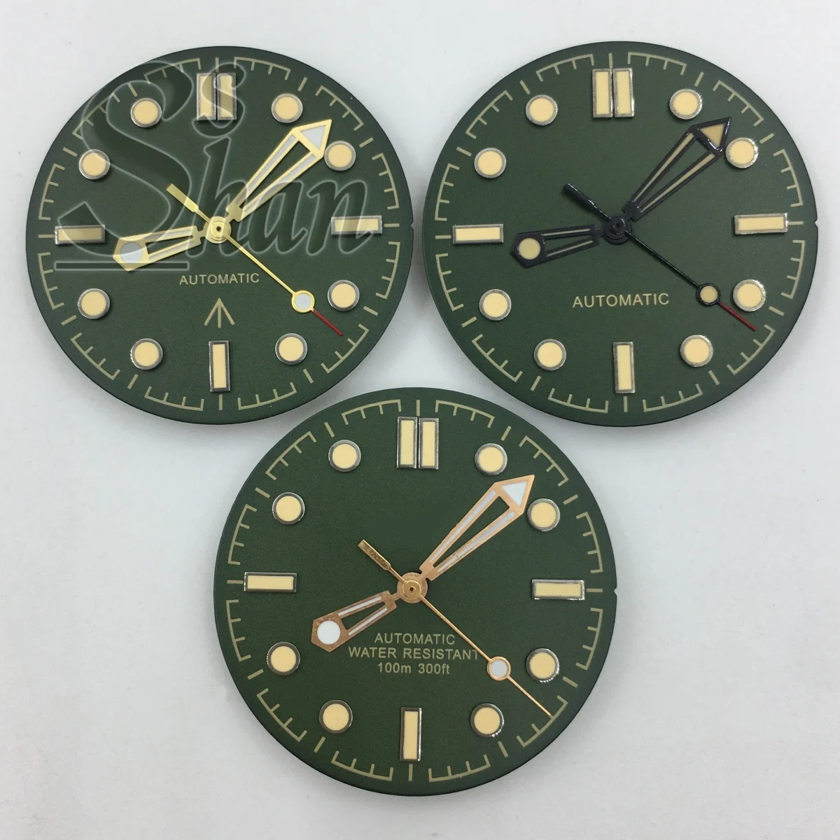 31mm vintage watch dial and pointer green luminescence are both applicable to the NH35 NH36 ETA2824 PT5000 automatic movement