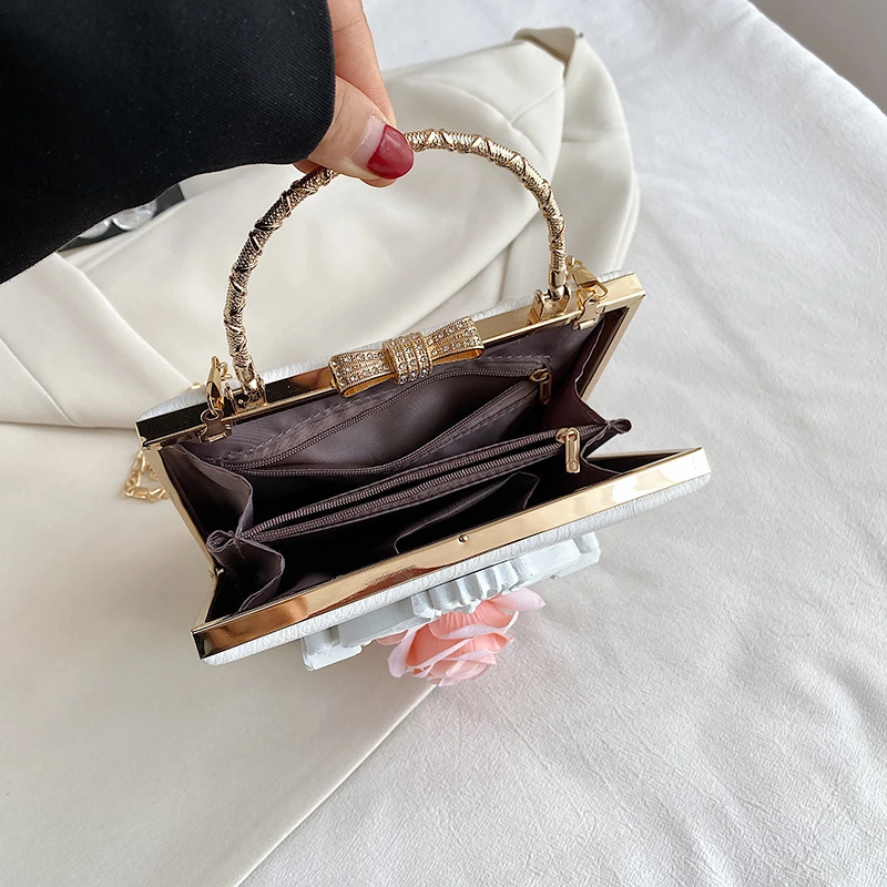 Angel Evening Bag Designer Women Clutch Bag Clip Handbag Purse For Wedding Chain Luxury Brand Shoulder Mini Bag Vintage Hand Bag