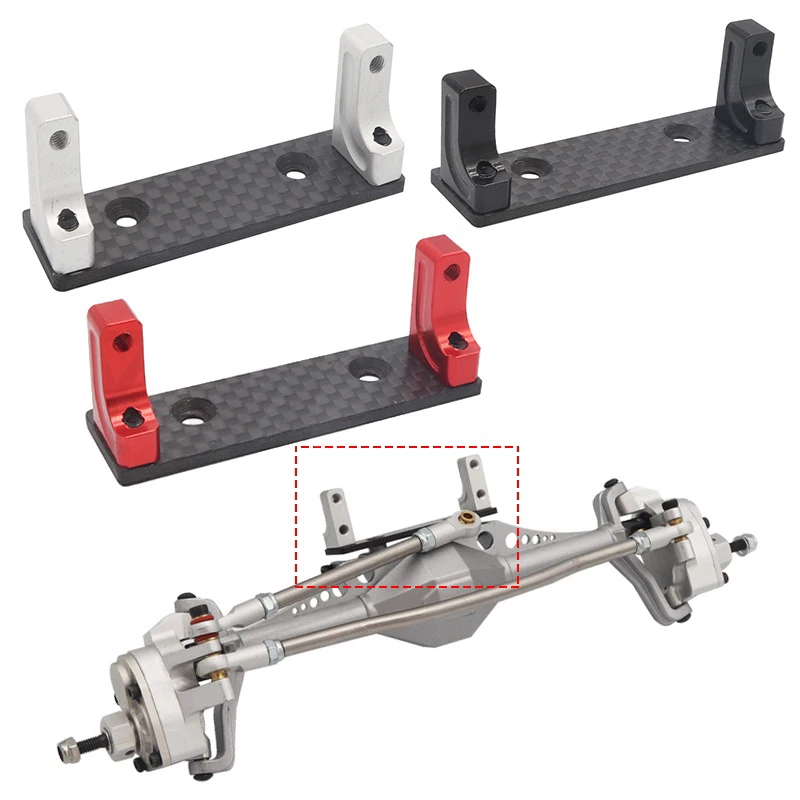 Carbon Fiber Anti Slip Plate Metal Servo Installation Bracket for 1/10 RC Crawler Car Jeep Chevrolet TRX6 TRX6 DIY Parts