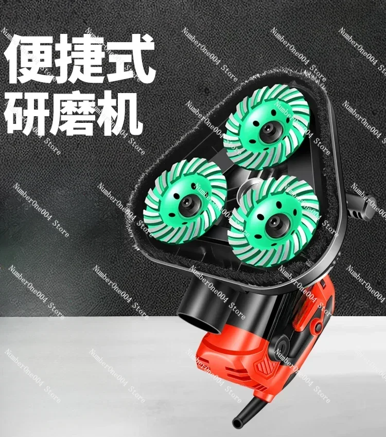 Concrete Cement Floor Grinder Epoxy Floor Grinder Terrazzo Renovation Polishing Machine Edging Grinder