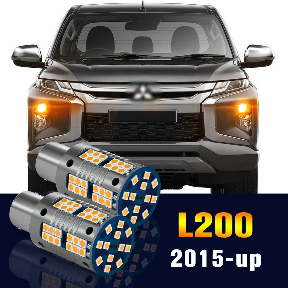 

2pcs LED Turn Signal Light Bulb Turning Lamp For Mitsubishi L200 2015 2016 2017 Accessories