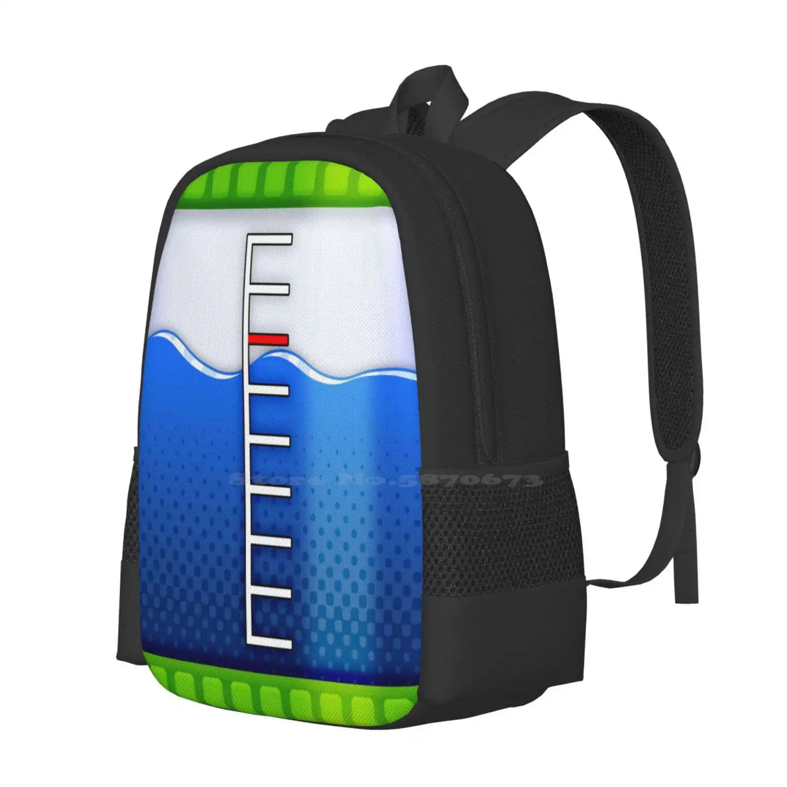 Blue Ink Tank Backpacks For School Teenagers Girls Travel Bags Canister Cannister Container Ink Splatoon Tank Blue