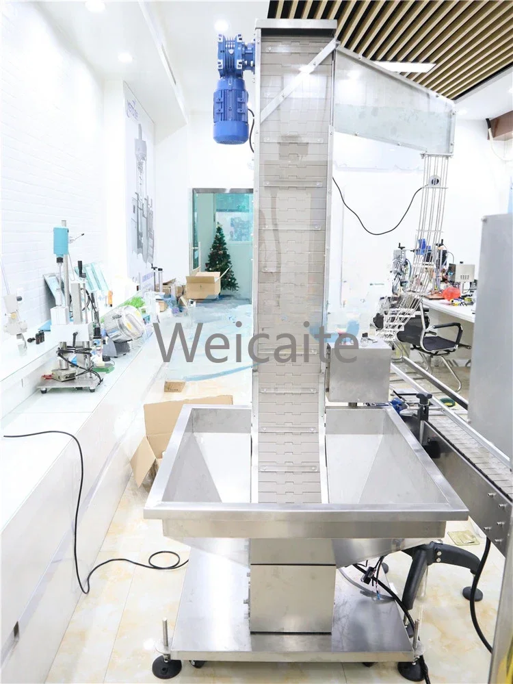 Various Automatic Feeding Devices with Elevators Are Used for Capping Machines, and The Feeding Device Is Easy To Operate